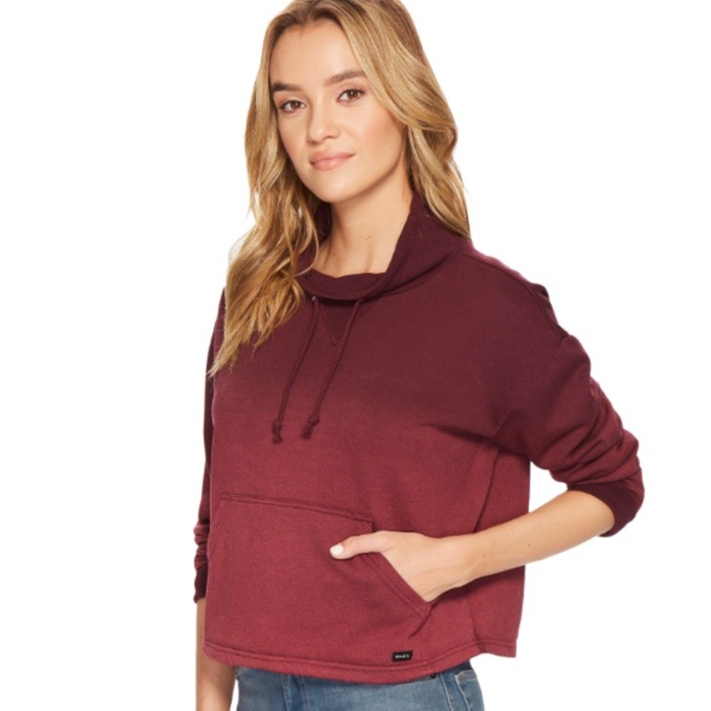 🔥🔥RVCA - CROP MOCK NECK SWEATSHIRT🔥🔥 - Picture 3 of 8